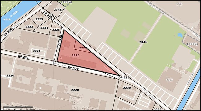 Anciens Arsenaux: Situation foncière