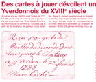 Juin 2005<br />Des cartes à jouer<br />dévoilent un Yverdonnois