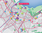 Carte itinéraires vélo